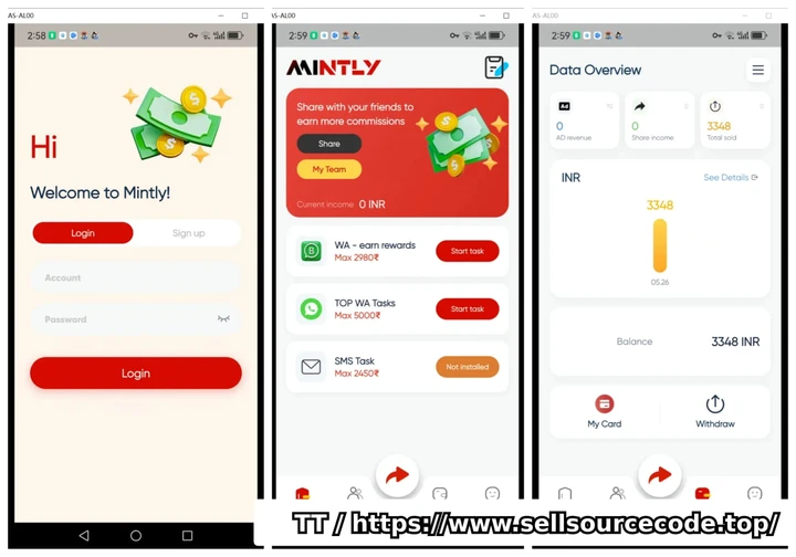 Mintly海外社交裂变任务赚钱系统/自动获取联系人/自动群发/用户定制全自动营销系统版