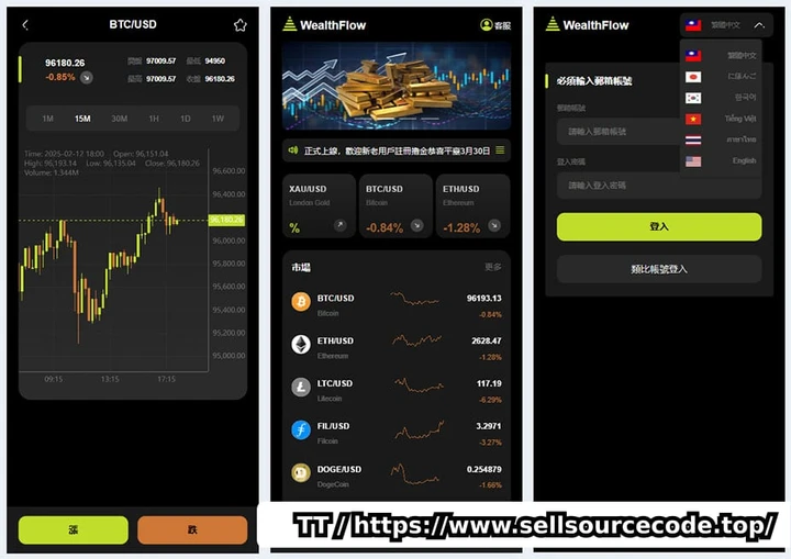 WealthFlow交易所源码下载/PHP区块链源码/前端uniapp编译后源码/后端PHP