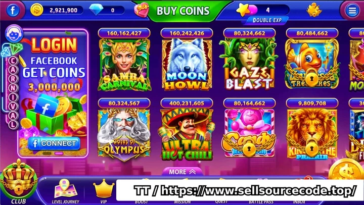 Cash Carnival休闲slots源码,美区slots游戏,已上架源码