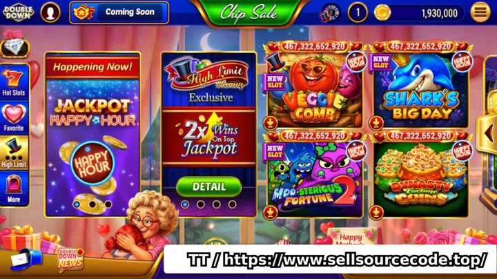 DoubleDown Casino完整slots源码/HTML5老虎机游戏引擎+服务端+数学模型/大厂企业级上架产品